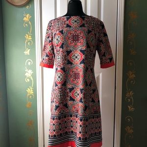 Eliza J Geometric Pattern Dress (12)